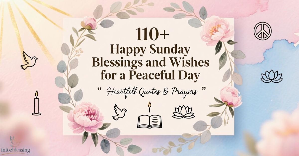 Beautiful Sunday morning blessings and wishes for peace and love