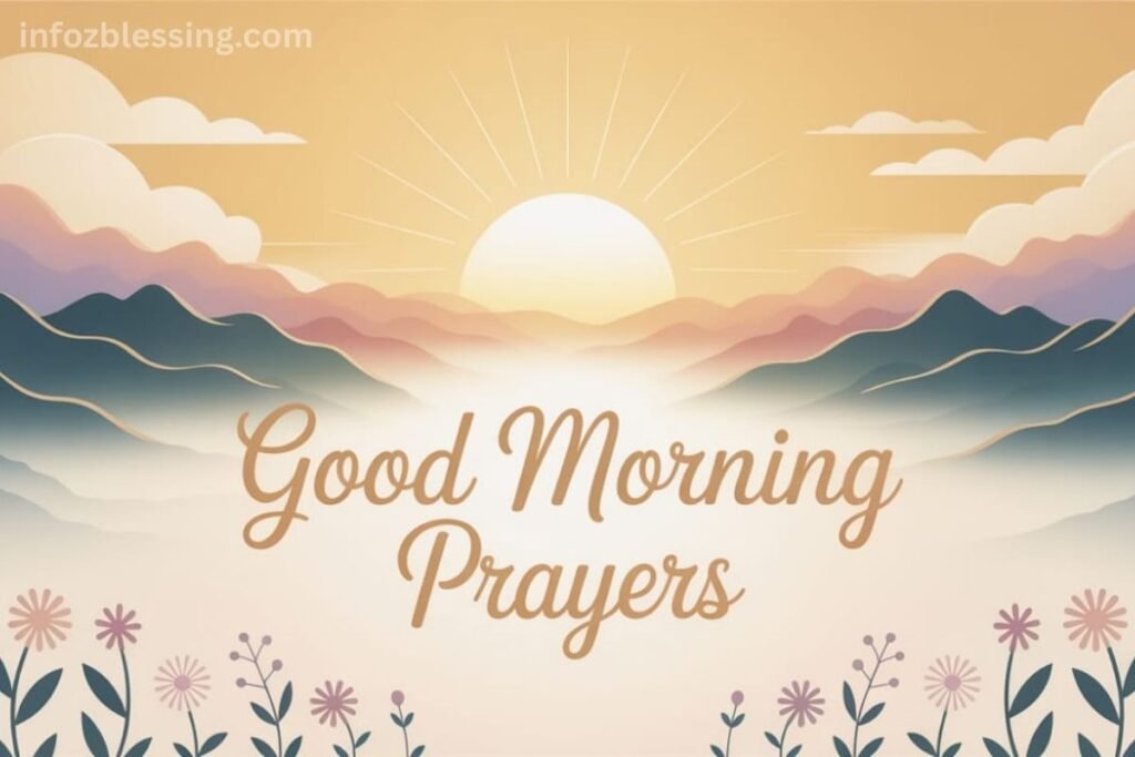 Morning gratitude prayer thanking God for blessings, family, and health.