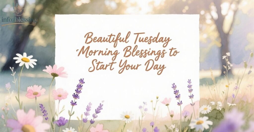 Beautiful Tuesday morning blessings with inspirational quotes to start the day with positivity
