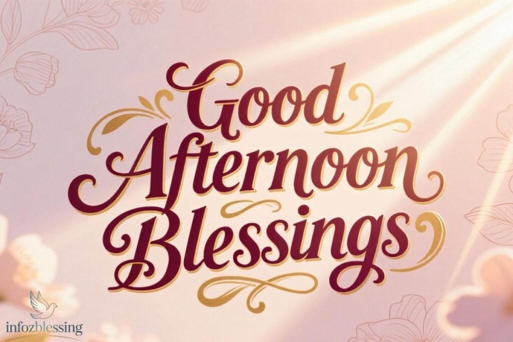 Inspirational good afternoon prayers with uplifting blessings images.