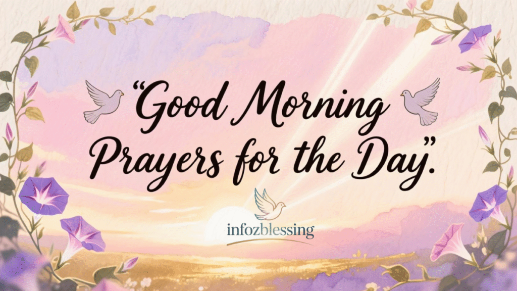 “Inspirational good morning prayers and blessings to start the day”