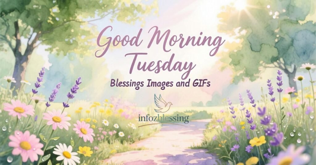 Beautiful Tuesday morning blessings GIFs to share with friends and family