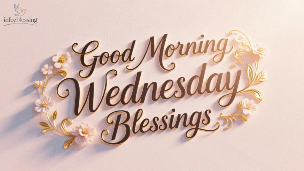 Beautiful good morning Wednesday blessings to start your day with positivity