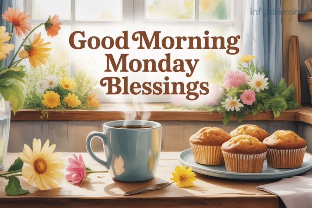 Good morning Monday wishes and blessings filled with joy and gratitude.