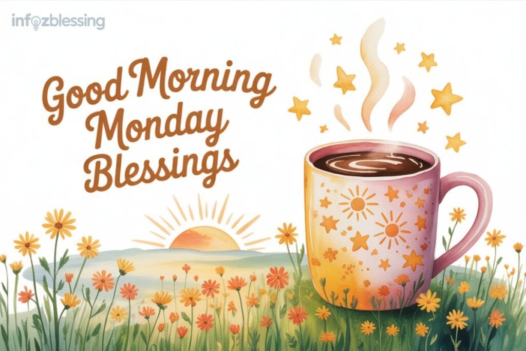Inspirational Monday morning blessings and motivational quotes for a fresh start.