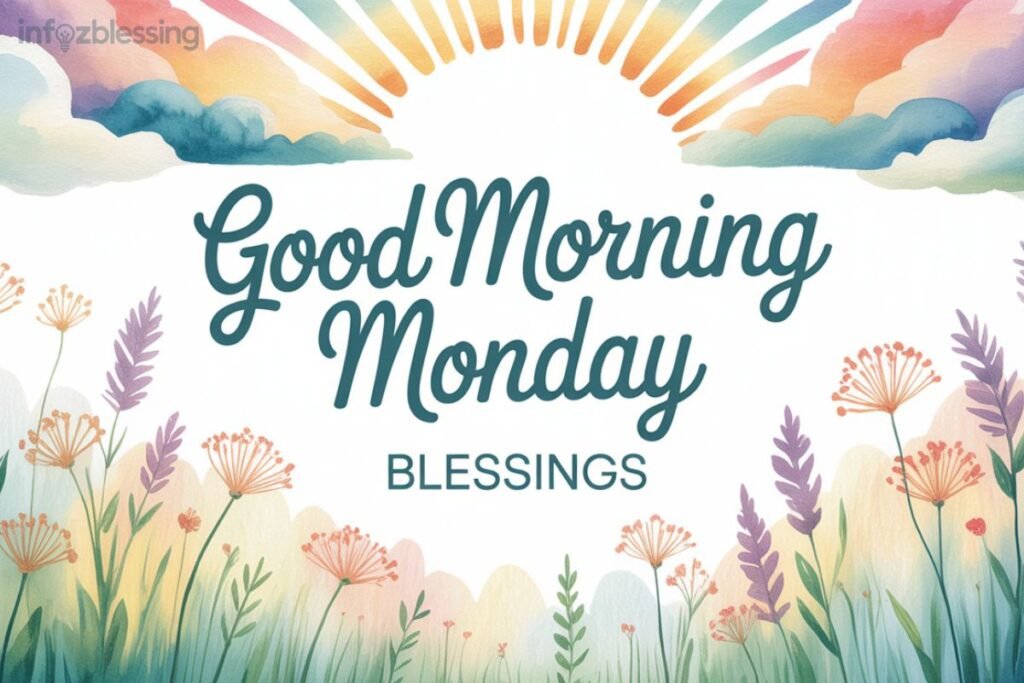 Encouraging and positive Monday prayers and blessings for a productive week.