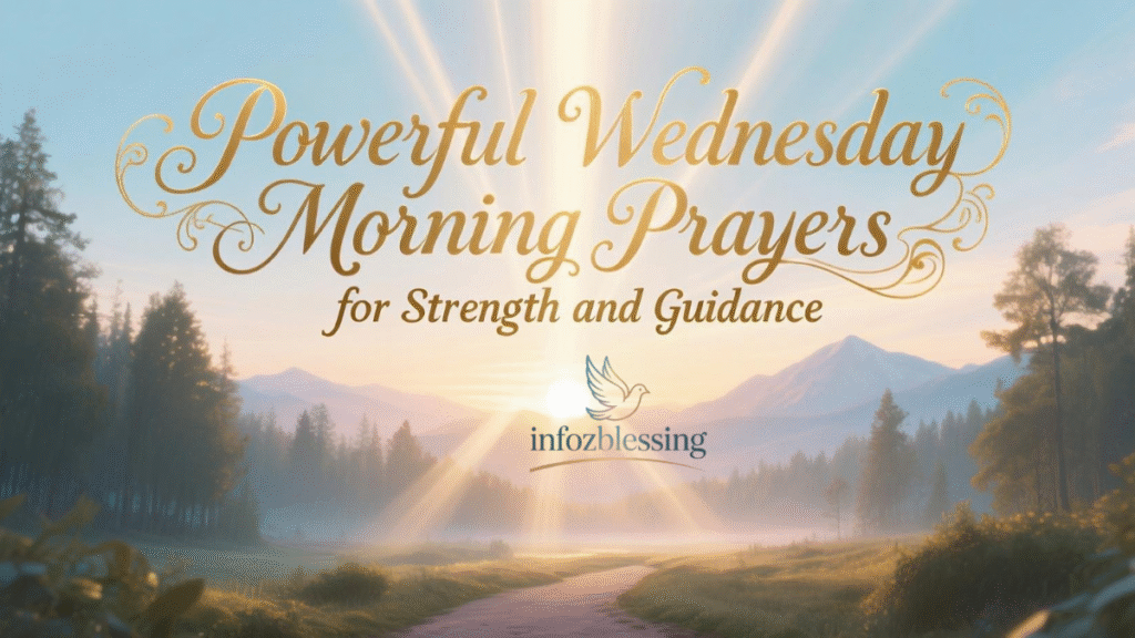 Powerful Wednesday morning prayers for strength, guidance, and blessings