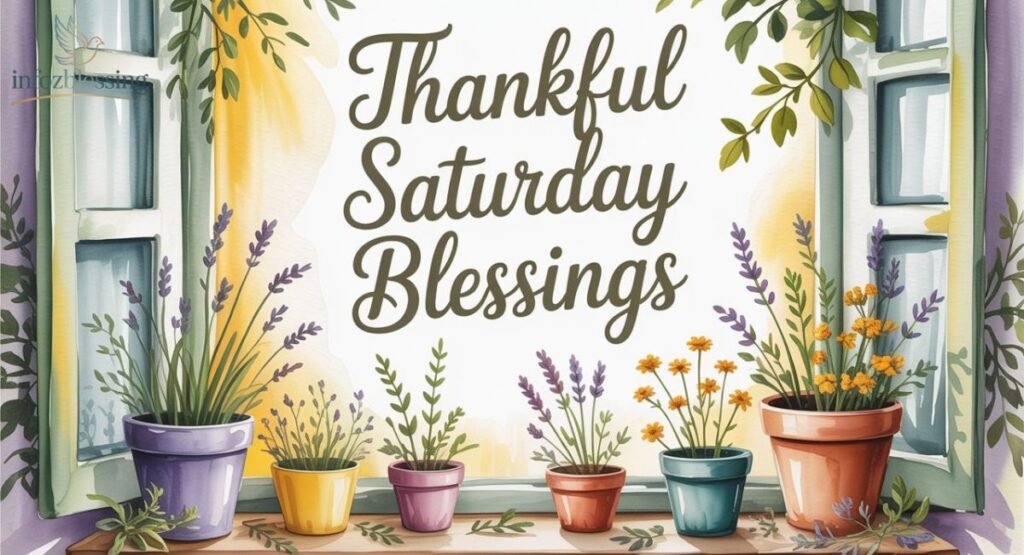 “Thankful Saturday blessings to appreciate life and stay positive”