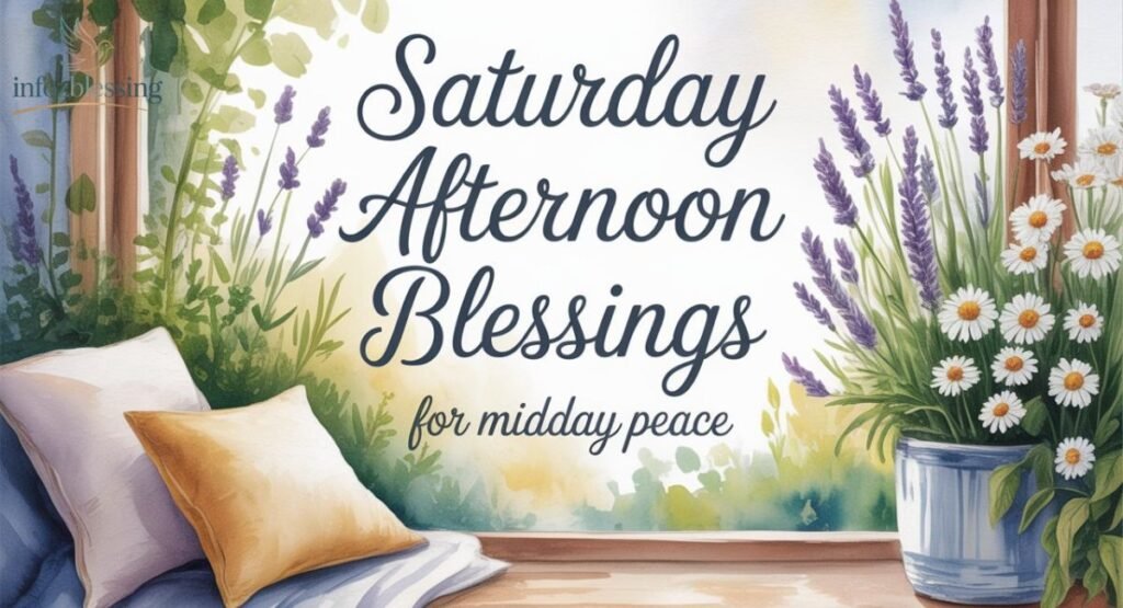 “Saturday afternoon blessings for peace, relaxation, and positivity”