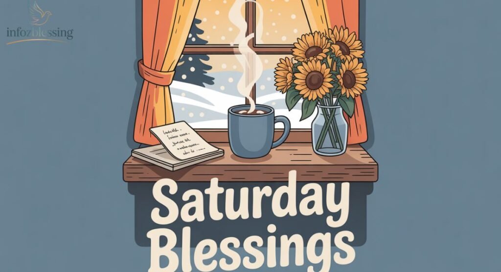 “Saturday night blessings to end the day with peace and gratitude”
