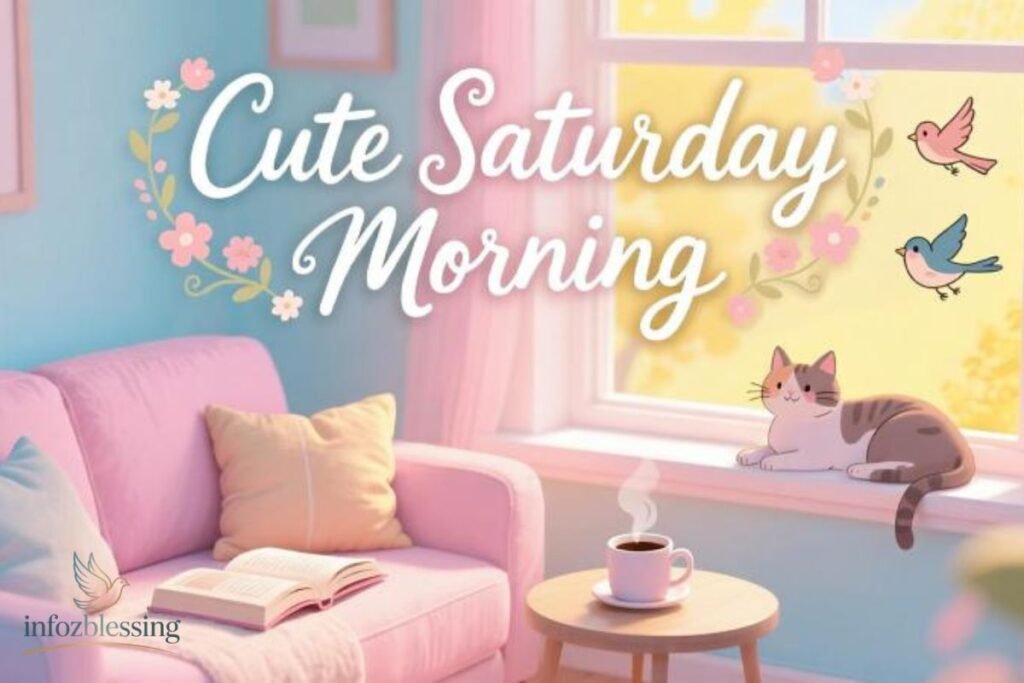Short and Cute Saturday Morning Captions for Social Media with Good Morning Saturday Blessings.