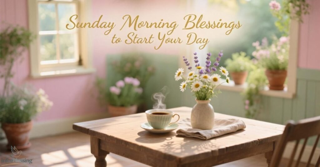Beautiful Sunday morning blessings to start your day with peace and joy