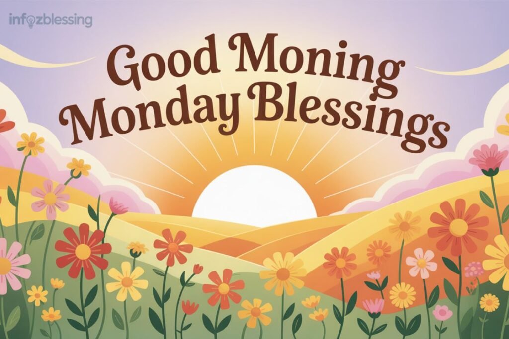 Beautiful and sweet good morning Monday blessings to brighten the start of the week.