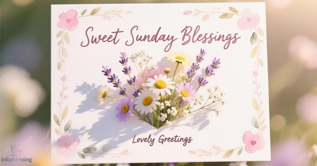 Good morning Sunday blessings with sweet prayers and lovely wishes