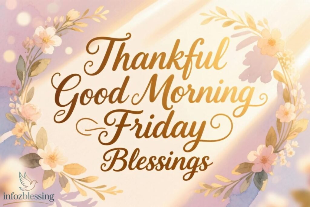 Thankful good morning Friday blessings to start your day with gratitude.