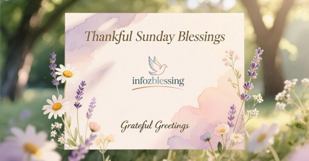 Good morning Sunday blessings with thankfulness and gratitude to God