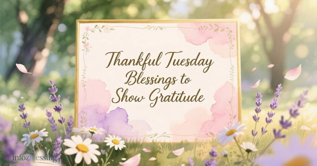 Thankful Tuesday blessings with gratitude prayers and positive quotes