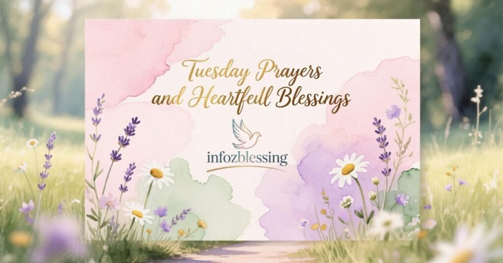 Short Tuesday prayers with heartfelt blessings for peace and joy