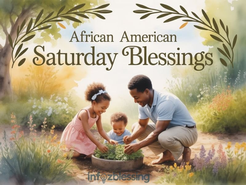African American Saturday blessings quotes about faith, gratitude, and family love.