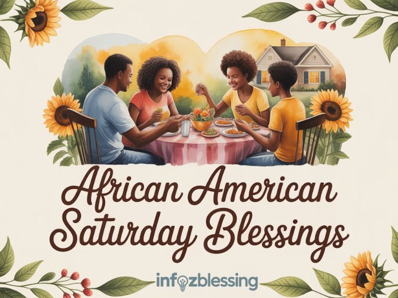 Uplifting African American Saturday blessings with images and short motivational quotes.