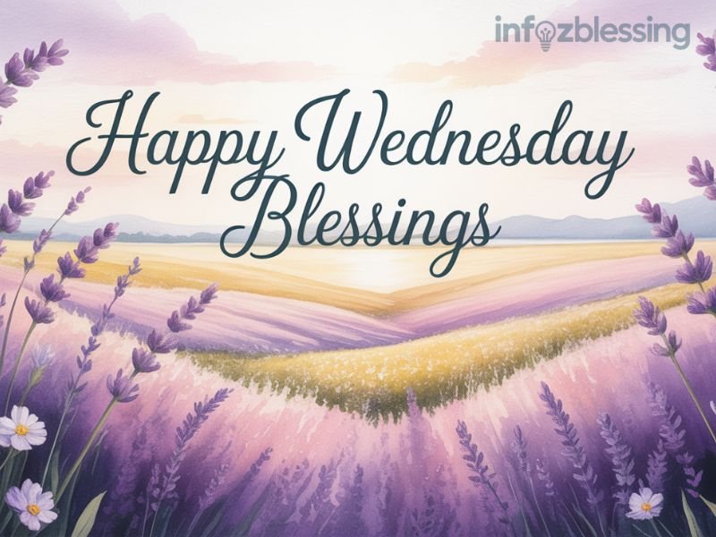 Good Morning Happy Wednesday God Bless You image sharing joy, gratitude, and divine blessings.